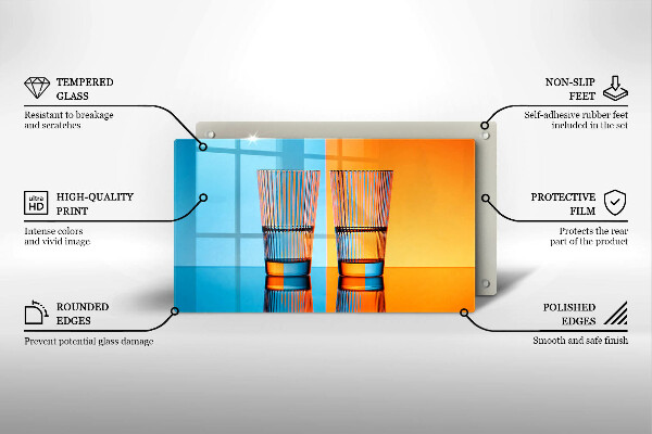 Copri piano induzione Due bicchieri d'acqua