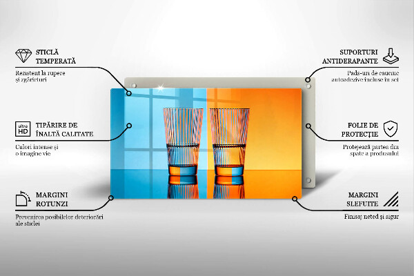 Copri piano induzione Due bicchieri d'acqua