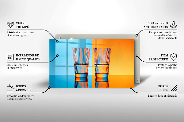 Copri piano induzione Due bicchieri d'acqua