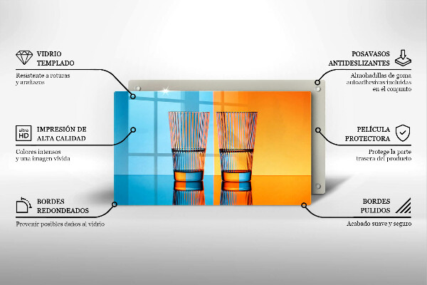 Copri piano induzione Due bicchieri d'acqua