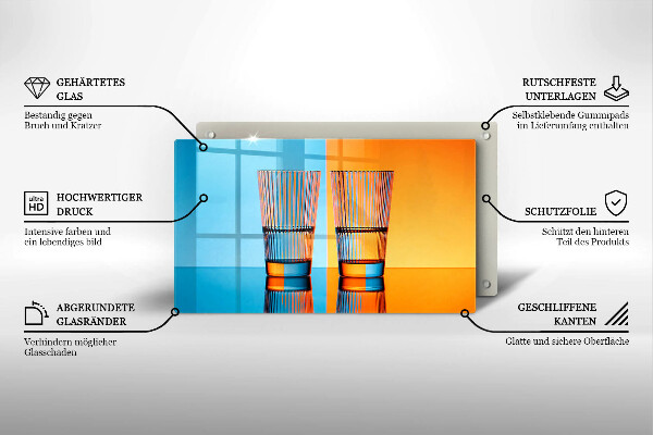 Copri piano induzione Due bicchieri d'acqua