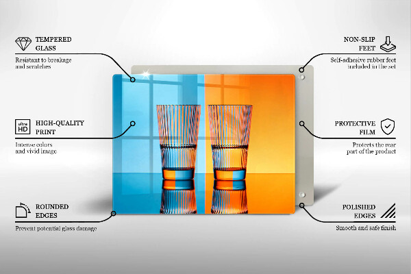 Copri piano induzione Due bicchieri d'acqua