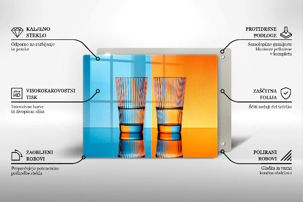 Copri piano induzione Due bicchieri d'acqua