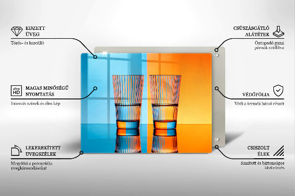 Copri piano induzione Due bicchieri d'acqua