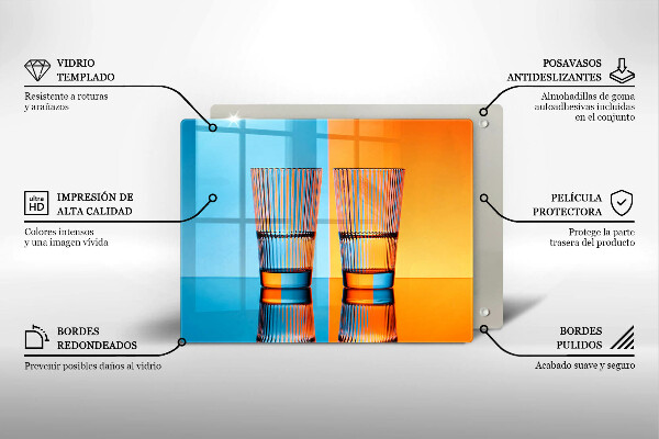 Copri piano induzione Due bicchieri d'acqua