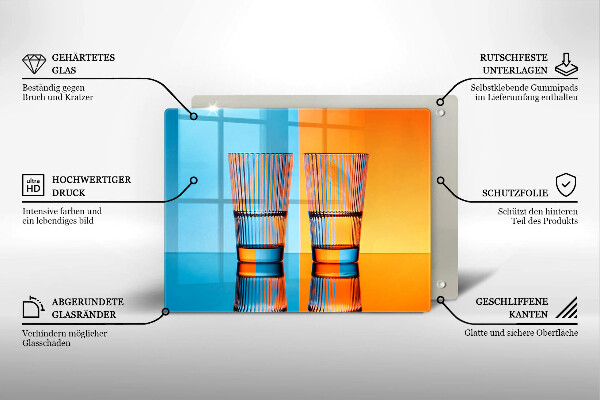 Copri piano induzione Due bicchieri d'acqua