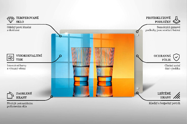 Copri piano induzione Due bicchieri d'acqua