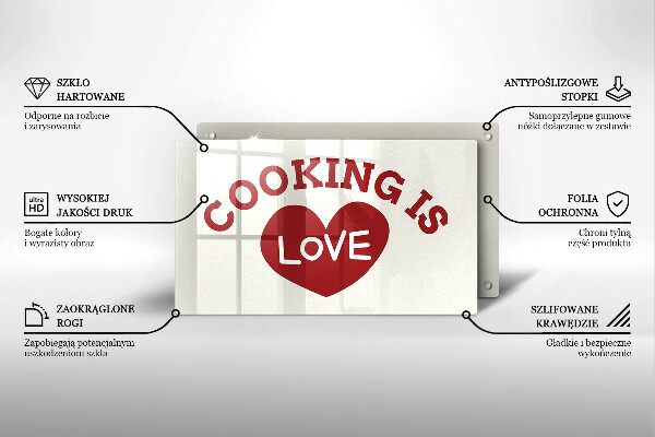 Copri piano induzione Cooking is love