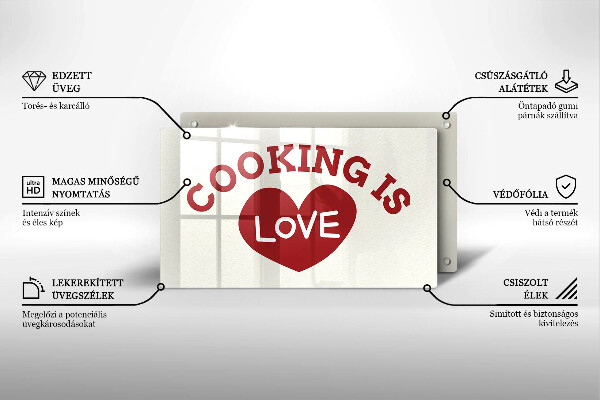 Copri piano induzione Cooking is love