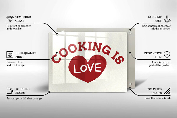 Copri piano induzione Cooking is love