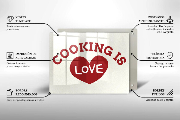 Copri piano induzione Cooking is love