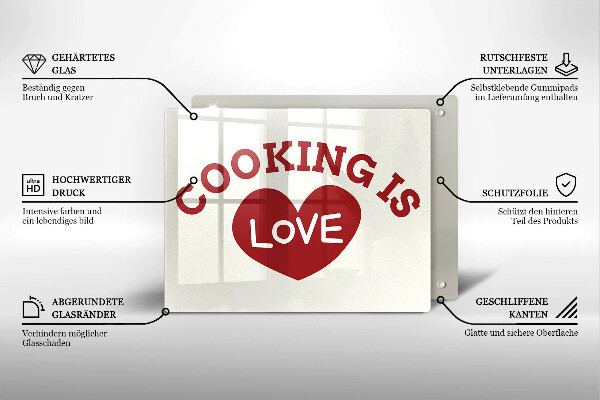 Copri piano induzione Cooking is love