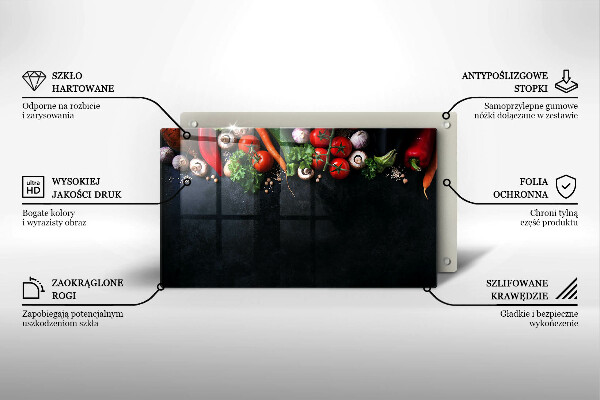 Copri piano induzione Verdure colorate
