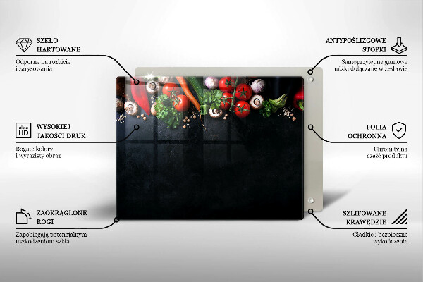 Copri piano induzione Verdure colorate