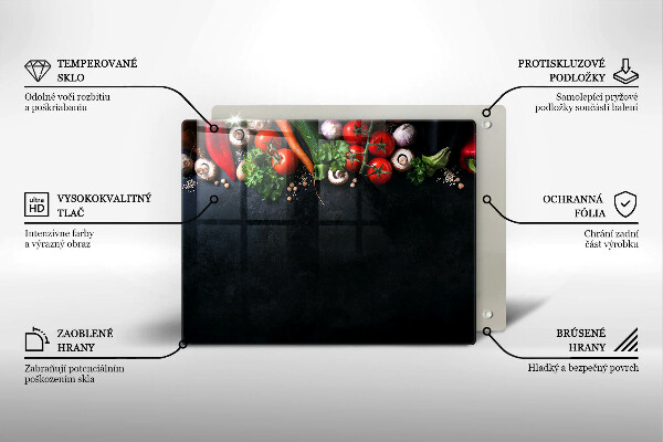 Copri piano induzione Verdure colorate