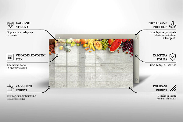 Copri piano induzione Frutta su tavole