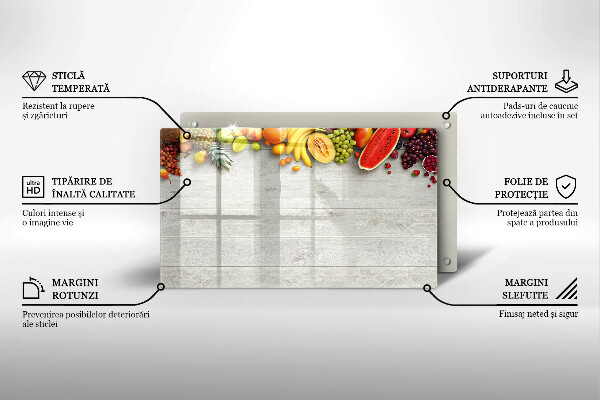 Copri piano induzione Frutta su tavole