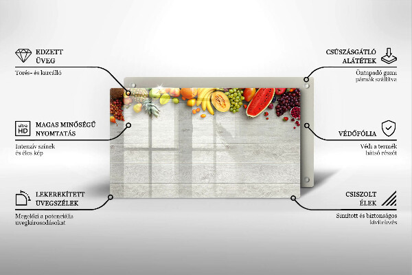 Copri piano induzione Frutta su tavole