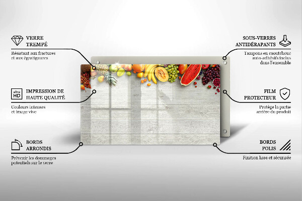 Copri piano induzione Frutta su tavole