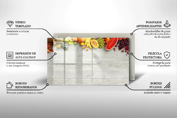 Copri piano induzione Frutta su tavole