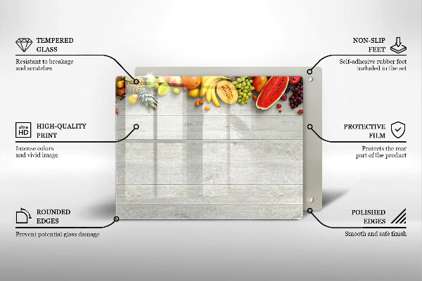 Copri piano induzione Frutta su tavole