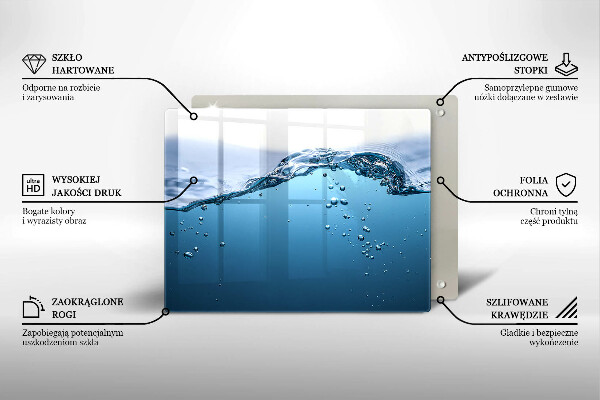 Copri piano induzione Acqua blu