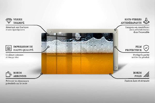 Copri piano induzione Bevi schiuma di birra