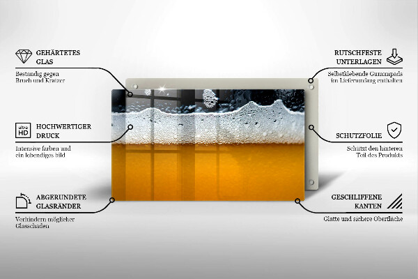 Copri piano induzione Bevi schiuma di birra