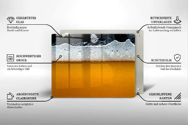 Copri piano induzione Bevi schiuma di birra