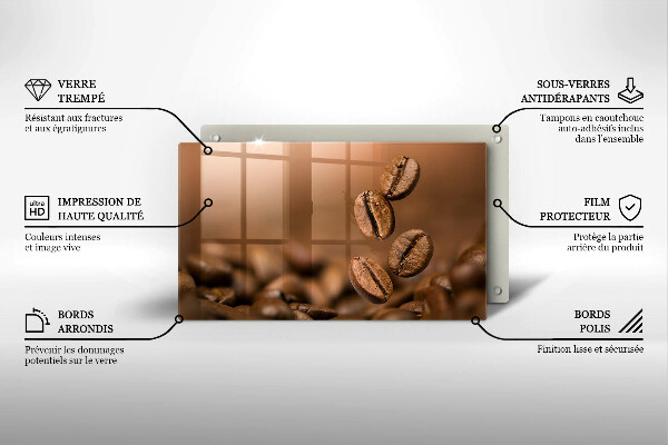 Copri piano induzione Chicchi di caffè