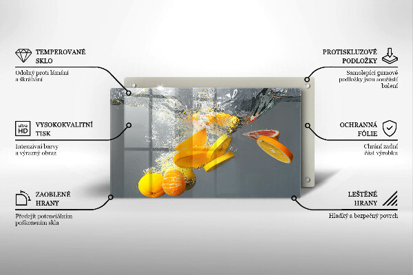 Copri piano induzione Limoni in acqua