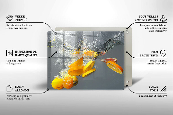 Copri piano induzione Limoni in acqua