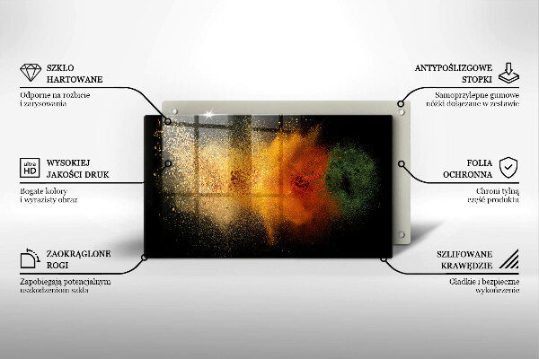 Copri piano induzione Spezie colorate