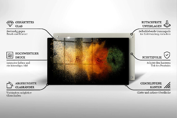 Copri piano induzione Spezie colorate