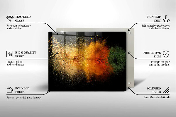 Copri piano induzione Spezie colorate