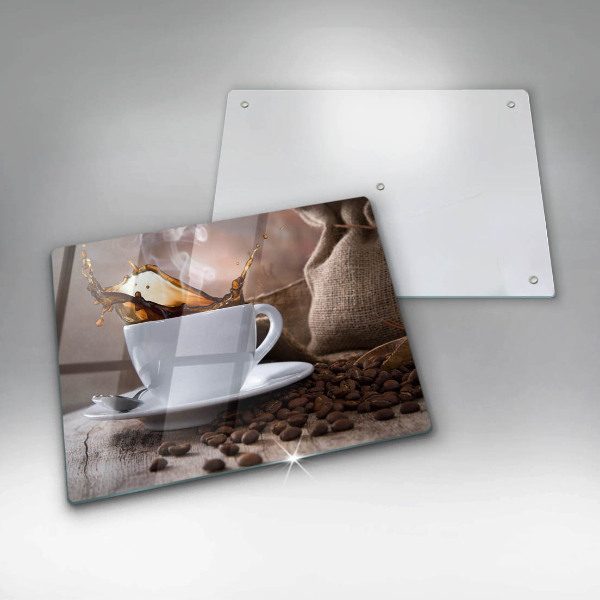 Copri piano cottura Tazza e chicchi di caffè