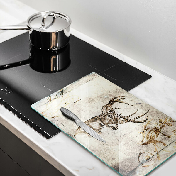 Copri piano cottura Illustrazione degli animali dei cervi