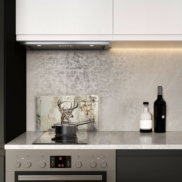 Copri piano cottura Illustrazione degli animali dei cervi