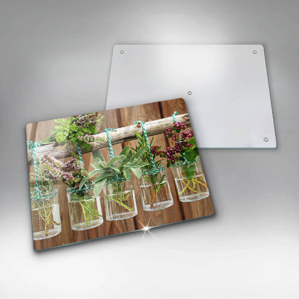 Copri piano cottura Annata di piante di erbe