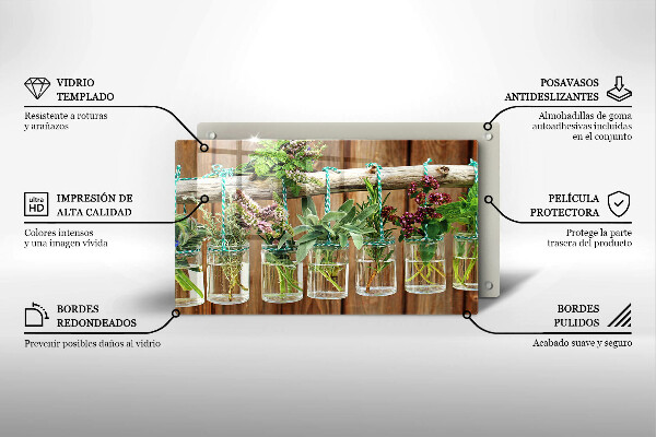 Copri piano cottura Annata di piante di erbe