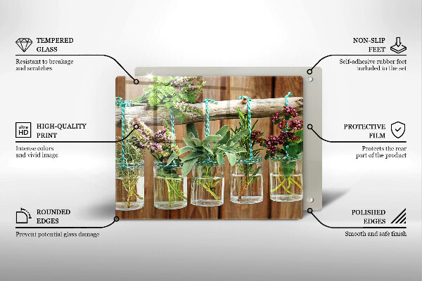 Copri piano cottura Annata di piante di erbe