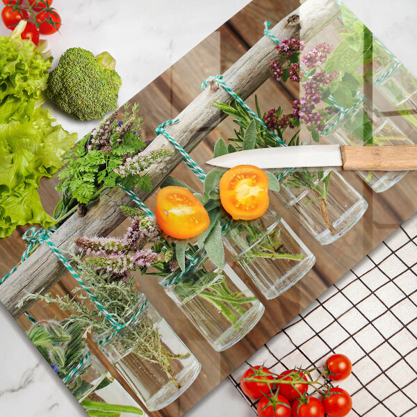 Copri piano cottura Annata di piante di erbe