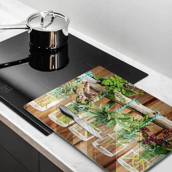 Copri piano cottura Annata di piante di erbe