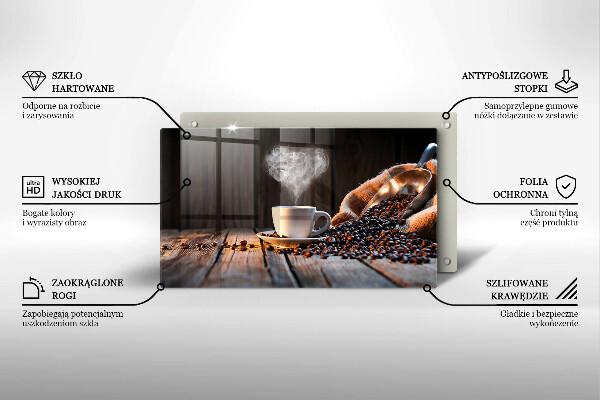 Copri piano cottura Tazza e cuore di caffè