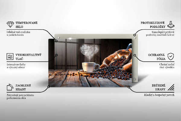 Copri piano cottura Tazza e cuore di caffè