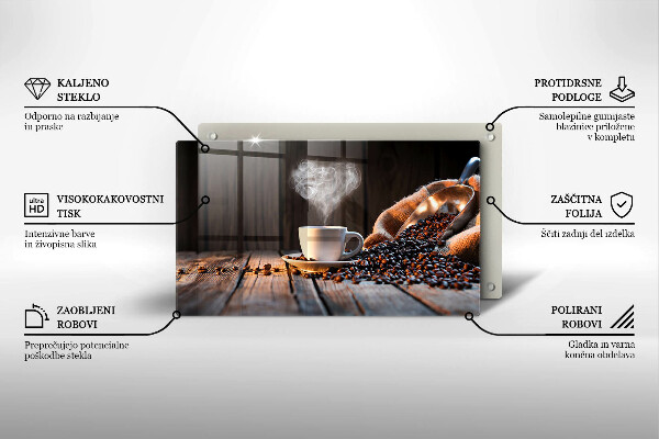 Copri piano cottura Tazza e cuore di caffè