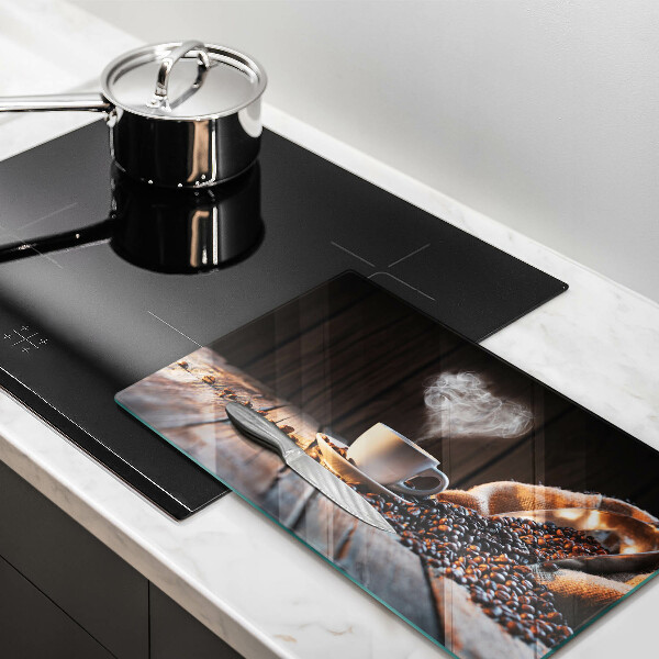 Copri piano cottura Tazza e cuore di caffè