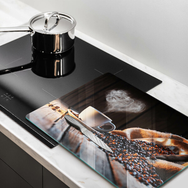 Copri piano cottura Tazza e cuore di caffè