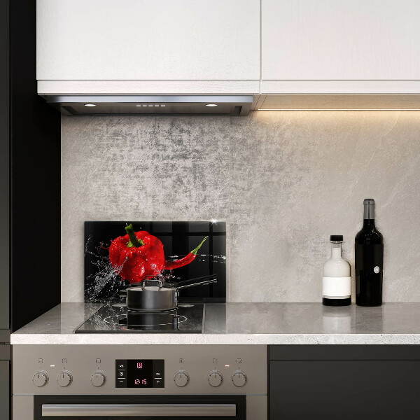 Copri piano cottura Peperoni rossi in acqua