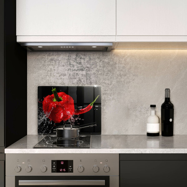 Copri piano cottura Peperoni rossi in acqua